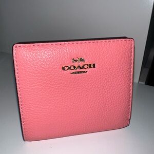Coach Pink Leather Wallet